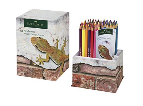 Faber-Castell Polychromos de edición limitada de lápices de colores Lápices de colores con punta de taza de 68, resistente a golpes. vibrantes de alta calidad en un contenedor de almacenamiento