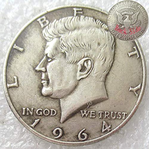 FKaiYin Kennedy ​ Eagle Old Coins-1964 - Moneda de níquel de medio dólar Morgan Dólar moneda estadounidense conmemorativa de moneda antigua regalo para papá/amigo/marido experiencia futura