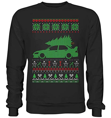 glstkrrn Lancer Evolution EVO 7 8 9 Ugly Christmas Sweater