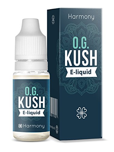 Harmony E-líquido de CBD (más de 99% pureza) - Terpenos de OG Kush - 300 mg CBD en 10 ml - Sin Nicotina