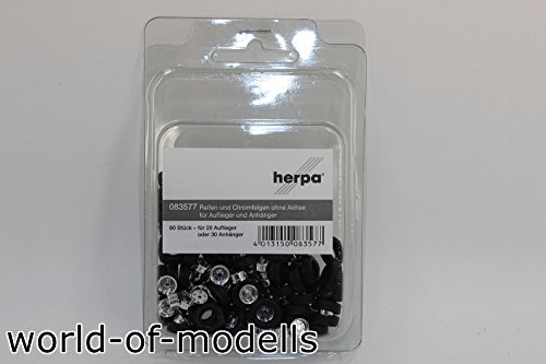 Herpa Miniaturmodelle GmbH- Herpa 083577-Modelo en Miniatura-Llantas cromadas para semirremolque/Remolque (083577)