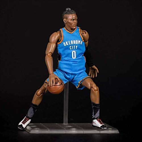 HOOPOO Figura de acción de 22 cm de la Serie NBA 0 Russell Westbrook de Oklahoma City Thunder edición Limitada de colección: Figuras de la NBA