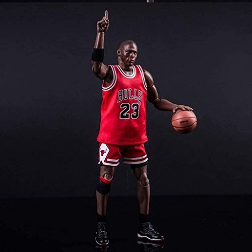 HOOPOO Figura de acción de 22 cm de la Serie NBA 23 Michael Jordan Chicago Bulls edición Limitada de colección: Figuras de la NBA