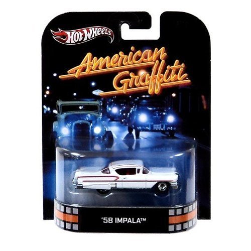 Hot Wheels 1:64 Die-Cast Retro Series - '58 Chevy Impala (American Graffiti) by