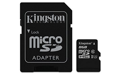 Kingston SDCIT/8GB - Tarjeta de Memoria microSDHC de 8 GB (UHS-I, Clase 10, Temperatura Industrial, con Adaptador SD)