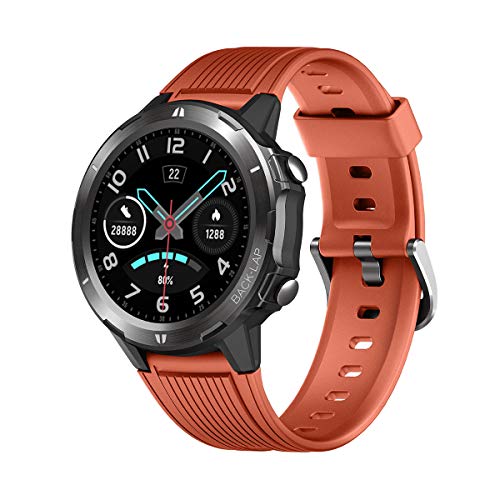 LATEC Smartwatch, Reloj Inteligente con 1.3" Pantalla Táctil Completa, Pulsera Actividad Inteligente Hombre Mujer 5ATM Impermeable Reloj Deportivo con Cronómetro Pulsómetro para Android y iOS