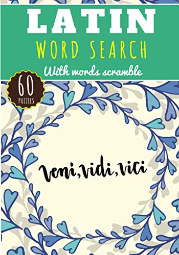 Latin Word Search: 60 puzzles | Challenging Puzzle Brain book For Adults, Kids, Seniors | More than 400 words Latin, Language of Ancient Rome and the ... Educational Gift | Training brain with fun.