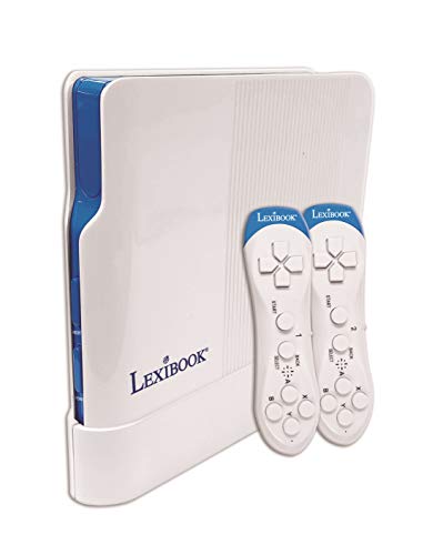 LEXIBOOK- Consola de Videojuegos, 200 Juegos y Controladores inalámbricos, Blanco/Azul (Lexiboook)