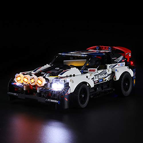 LIGHTAILING Conjunto de Luces (Technic Coche de Rally Top Gear) Modelo de Construcción de Bloques - Kit de luz LED Compatible con Lego 42109 (NO Incluido en el Modelo)
