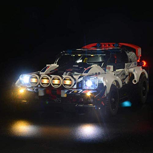 LODIY Kit de luz LED para Lego 42109 Technic Top Gear Rally Car (no incluye modelo Lego)