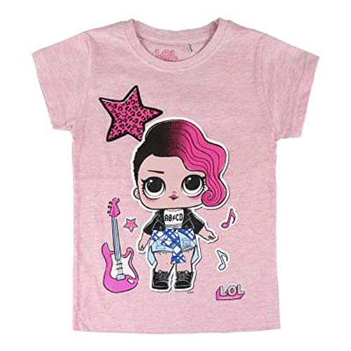 L.O.L. Surprise ! Camiseta para niñas con Las muñecas LOL Rocker, BFF Fancy & Fresh, Diva, M.C Swag, IT Baby, Leading Baby | Top de Verano de algodón para niños (4/5 años, Rocker)