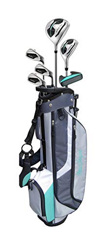 MacGregor Conjunto de Medio Juego de Golf y Bolsa para Palos de Golf CG3000 para Mujer, Color Plateado, para Mano Derecha