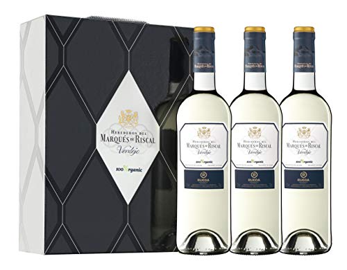 Marqués de Riscal - Vino Blanco Verdejo D.O. Rueda - Estuche 3 Botellas x 750 ml