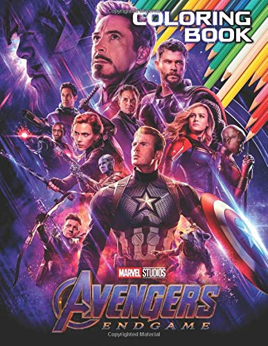MARVEL AVENGERS End Game Coloring Book: 41 Awesome Illustrations for Kids