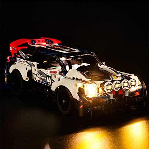 Mecotecn Kit de Luz LED para Lego 42109 App-Controlled Top Gear Rally Car (Modelo Lego No Incluido)
