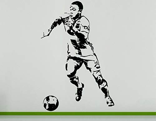 Memphis Depay Holandés Futbolista Fútbol Jugadores Pared Pegatina Arte - Verde, 56 cms wide x 86 cms high
