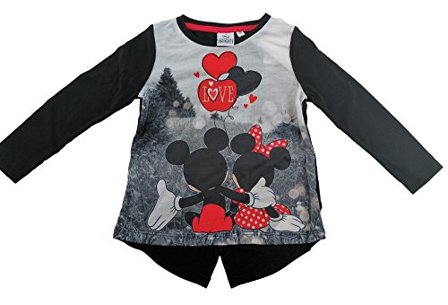 Minnie Camiseta infantil Disney Para Niñas Diseño Exclusivo Color Negro