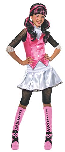 Monster High - Disfraz de Draculaura para niña, infantil 5-7 años (Rubie`s 884787-M)