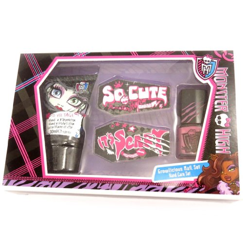 Monster High [L2496] - Set de manicura 'Monster High' rosa negro.