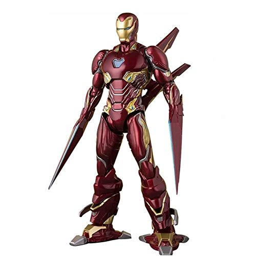 Muñeca de superhéroe - S.H.Figuarts Iron Man MK-50 Set de Armas Vengadores Infinito Guerra Figura de acción 6.3 Pulgadas de Alto Carácter de superhéroe