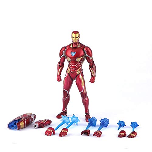 Muñeca de superhéroe - S.H.Figuarts Iron Man MK-50 Set de Armas Vengadores Infinito Guerra Figura de acción 6.3 Pulgadas de Alto Carácter de superhéroe