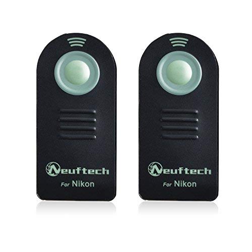 Neuftech 2x mando a distancia inalámbrico para cámaras nikon D5300 /D3200 /D3000 /D5000 /P7000 /P7100 /D90 /D80 /D50 /D70s /D70 /D40X