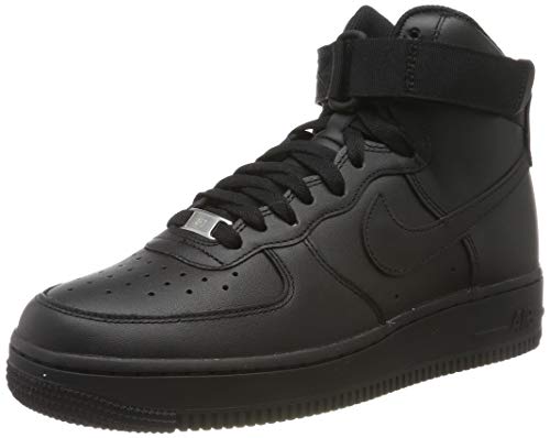 Nike Wmns Air Force 1 High, Zapatos de Baloncesto Mujer, Negro (Black/Black/Black 013), 38 EU