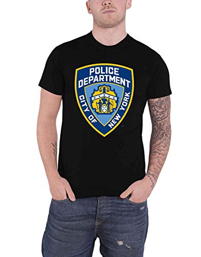 Nuevo York City T Shirt Police Dept Badge Nuevo Oficial De Los Hombres Size L