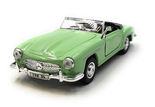 Onlineworld2013 Modelo de Coche 190 SL Vintage Car Color Aleatorio! Báscula Convertible 1: 34-39. con Licencia