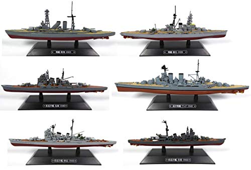 OPO 10 - Lote de 6 Buques de Guerra 1/1100: CHOKAI (Toriumi) + HMS Hood + MUTSU + HARUNA + AOBA + MYOKO (LT26)