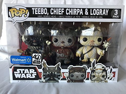 Pack 3 Figuras Pop! Star Wars: Teebo Chirpa Logray Limited