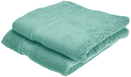 Pinzon - Juego de toallas de algodón Pima (2 toallas de mano), color verde mineral