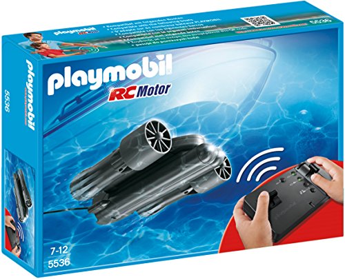 Playmobil Accesorios - RC Motor Submarino Vehículos de Juguete, Color Negro (Playmobil 5536)