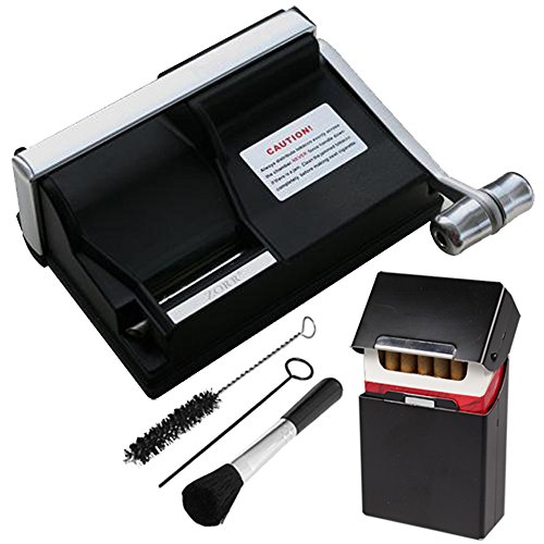 Powermatic 1 Plus Elite - Máquina para liar cigarrillos (incluye 1 caja de aluminio SEPILO® para liar cigarrillos, accesorios de clase extra, Powermatic I