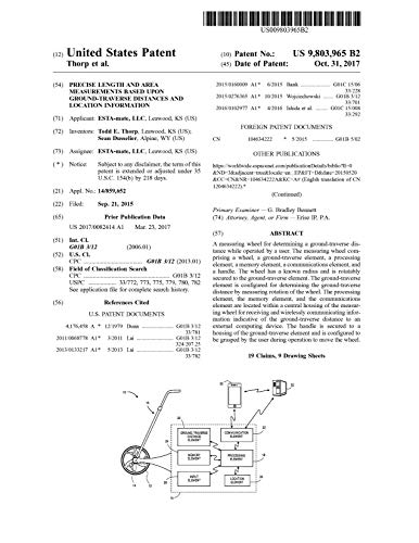 Precise length and area measurements based upon ground-traverse distances and location information: United States Patent 9803965 (English Edition)
