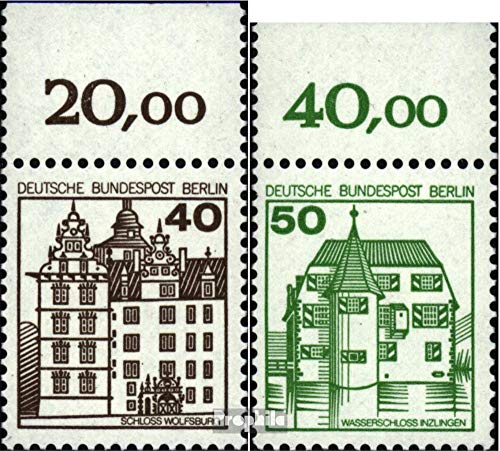 Prophila Collection Berlín (Oeste) Michel.-No..: 614A o-615A o Piezas del Borde Superior (Completa.edición.) 1980 Castillos y Castillos (Sellos para los coleccionistas)