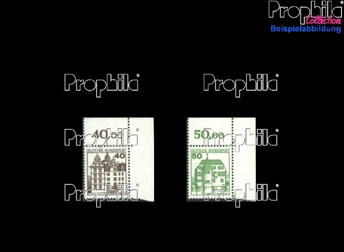 Prophila Collection RFA (RFA.Alemania) Michel.-No..: 1037A-1038A Piezas de la Esquina (Completa.edición.) 1980 Castillos y Castillos (Sellos para los coleccionistas)
