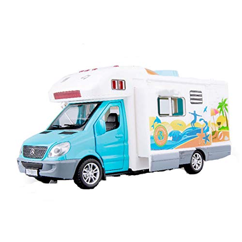 QJJ Gran camión Carro de Lujo de Lujo Comida rápida Viajes de vagones Simulación para niños Modelo de aleación de automóviles de Juguete para niños 3, 4, 5 años de Edad Infantil Favorito