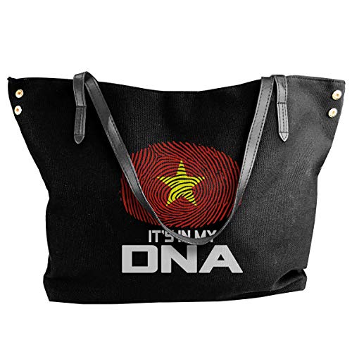 shliu-1 Borsa a tracolla Vietnam It's In My DNA-1 Canvas Borsa a tracolla HandbagDaily For Womens Black