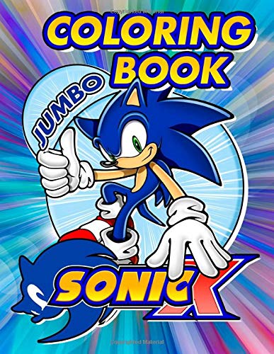 SONIC X JUMBO Coloring Book: 65 Awesome Illustrations for Kids