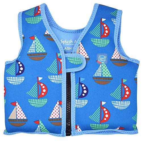 Splash About, Go Splash, Chaleco de natación para niños, Azul (Set Sail), 4 - 6 años