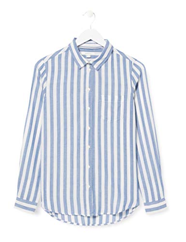 Springfield 1.T.Ap.Camisa Raya Vert H-C/10 Blusa, Azul (Navy 10), 40 (Tamaño del Fabricante: 40) para Mujer