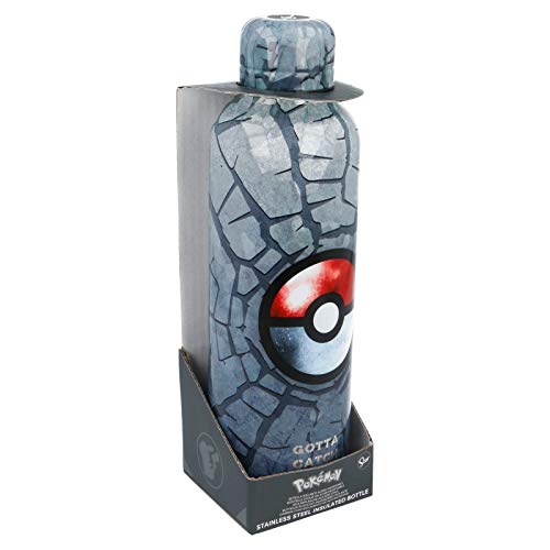 Stor Pokemon | Botella de Agua Reutilizable de Acero Inoxidable | Cantimplora Termo con Doble Aislamiento para 12 Horas de Bebida Caliente y 18 Horas de Bebida Fría - Libre BPA - 515 ml