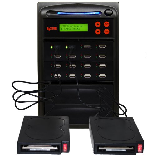 Systor 1 a 15 Duplicador para Discos Duros externos Unidades de Disco Duro y Tarjetas de Memoria Flash USB