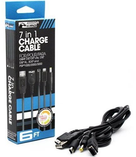 Universal 7 in 1 Charge Cable (GBA, DS, DS Lite, DSi, 3DS, PSP) Nintendo [Importación Inglesa]