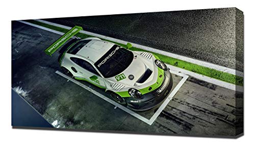 2019 Porsche 911 GT3 R V4 - Reproducción Lienzo - Arte Enmarcado Impresión De Lienzo