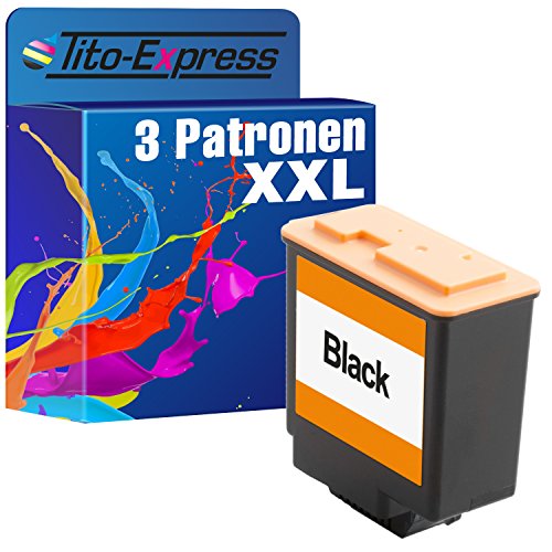 3 cartuchos de tinta XXL para Philips FAX I-JET Memo Fax I-JET Primo IPF de 176 PFA 421