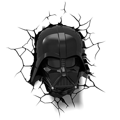 3D Light FX Lampada Led 3Dlightfx-Star Wars Ep7 Darth Vader Face con Timer Lámpara 3D SW, Multicolor, 27 x 14.5 x 32 cm