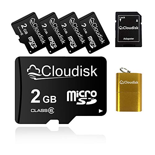 5X Tarjeta Micro SD de 2GB Tarjeta de Memoria MicroSD de 2 GB Class4, Venta a Granel
