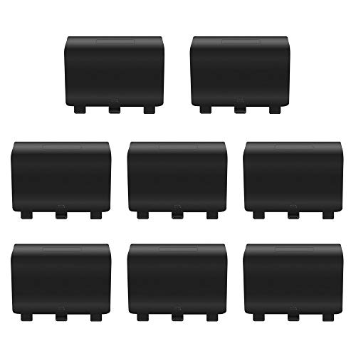 8 Piezas Tapa de Batería de Repuesto Batería Trasera para Microsof Xbox One, Xbox One S, Negro